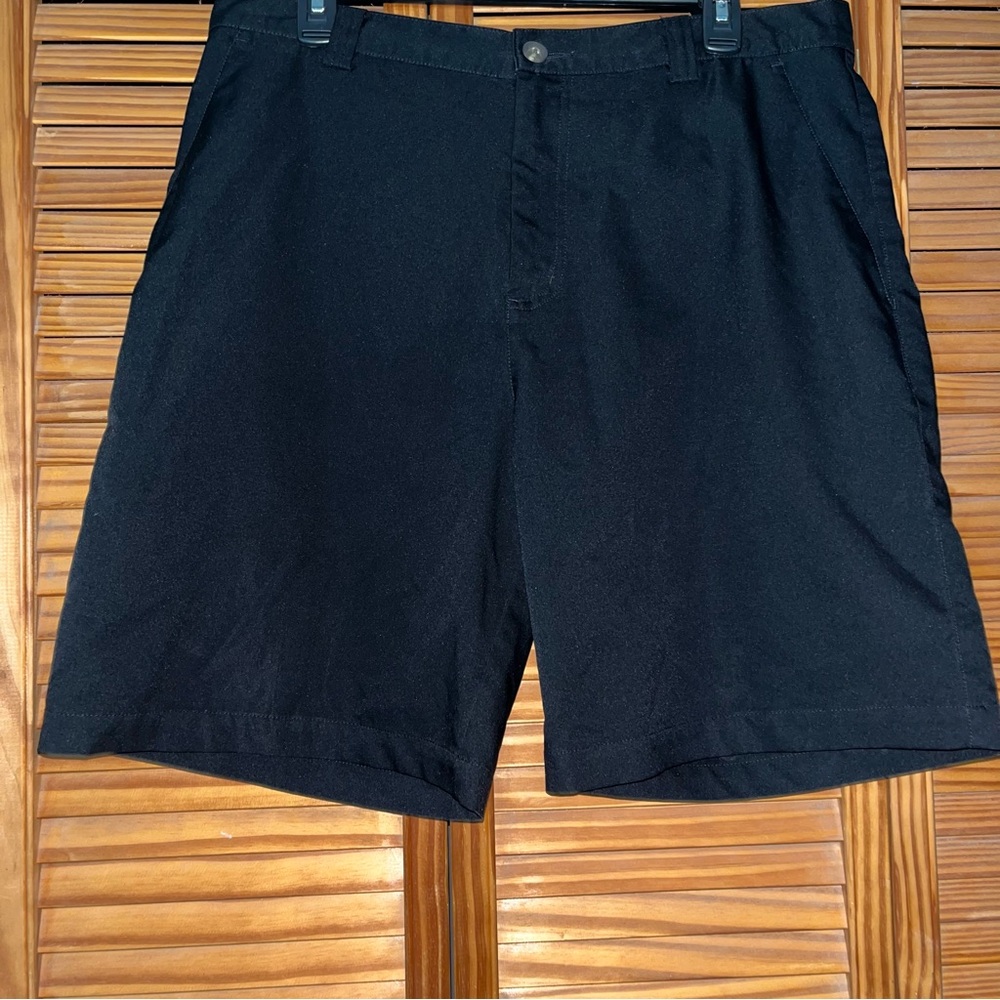 Adidas Black‎ Flat Front Shorts Size 34
